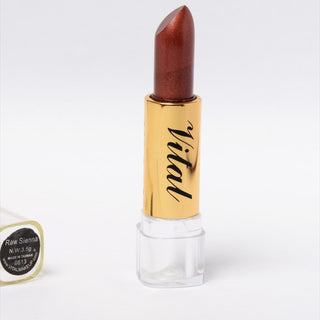 vital long lasting lipstick raw sienna creamy matte warm earthy lip colour smooth comfortable long wear makeup product
