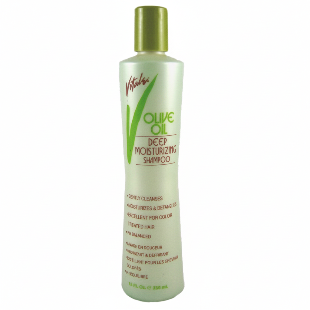 Vitale olive oil deep moisturizing shampoo 355ml for dry hair hydration soft smooth shiny healthy hair