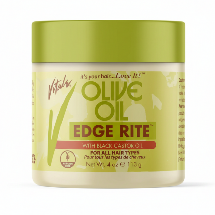 Vitale Olive Oil Edge Rite 4oz | Strong Hold Edge Control Gel