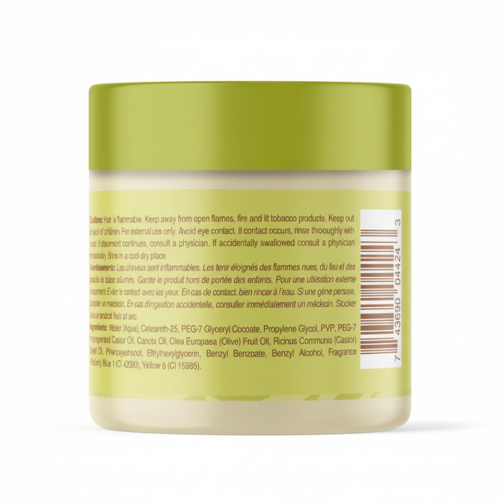 Vitale olive oil edge rite 4oz strong hold edge control for smooth sleek shiny frizz free edges