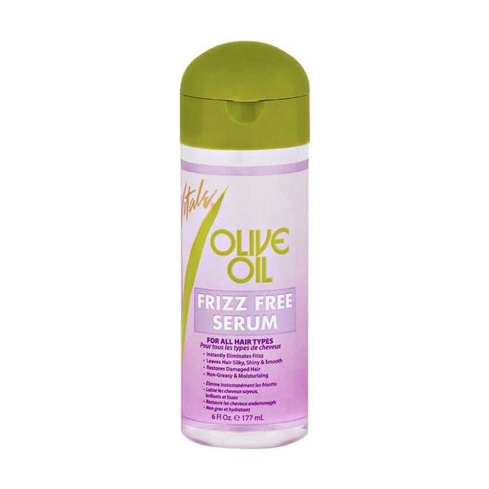 Vitale olive oil frizz free serum 6oz for smooth shiny frizz free soft healthy hair
