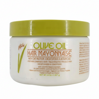 Vitale olive oil hair mayonnaise 8oz deep repair mask for dry damaged hair soft smooth shiny results