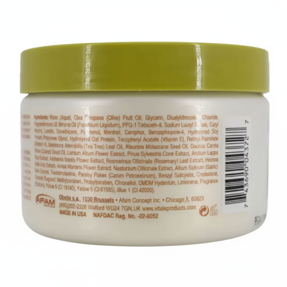 Vitale olive oil hair mayonnaise 8oz deep repair mask for dry damaged hair soft smooth shiny results