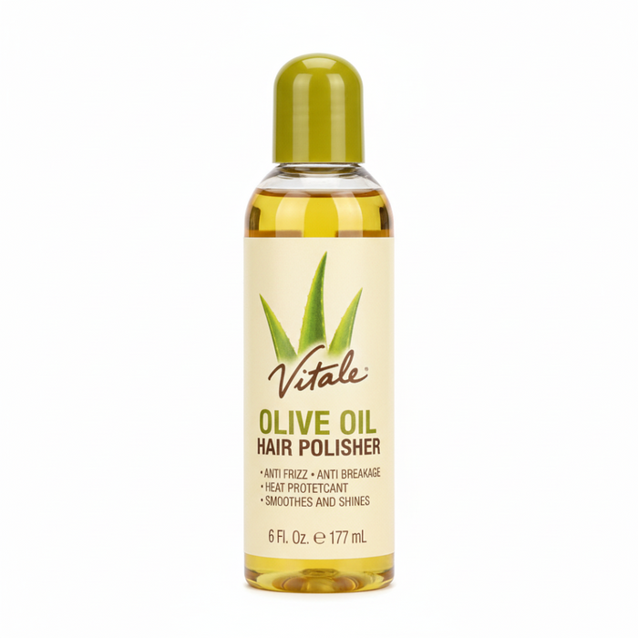 Vitale Olive Oil Hair Polisher 6oz | Frizz Control & Shine Serum