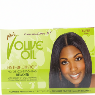 Vitale olive oil anti breakage no lye conditioning relaxer super for straight smooth shiny strong healthy hair
