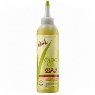 Vitale olive oil virgin hair oil for deep nourishment shine softness and healthy strong hair care