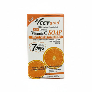 Vitamin C brightening soap bar for glowing skin and even skin tone cleansing care
