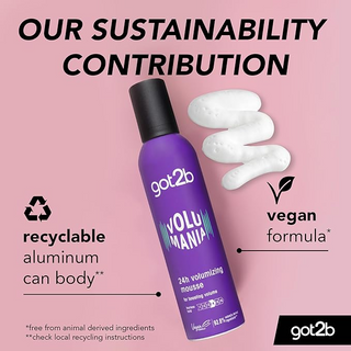 got2b Volumania 24h Volumising Mousse 250ml | Boost Hair Volume & Fearless Hold