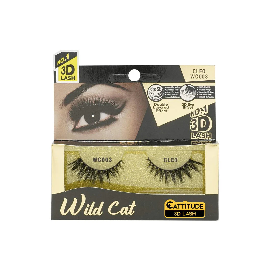 Ebin New York Wild Cat Eyelashes | WC001–WC011 | Lightweight, Flawless Lash Styles