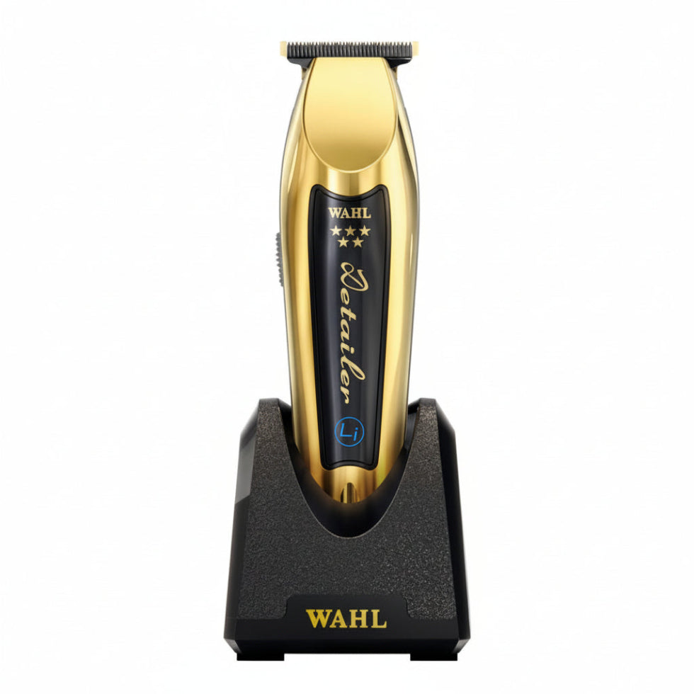 wahl 5 star cordless detailer li gold professional t blade hair trimmer barber tool