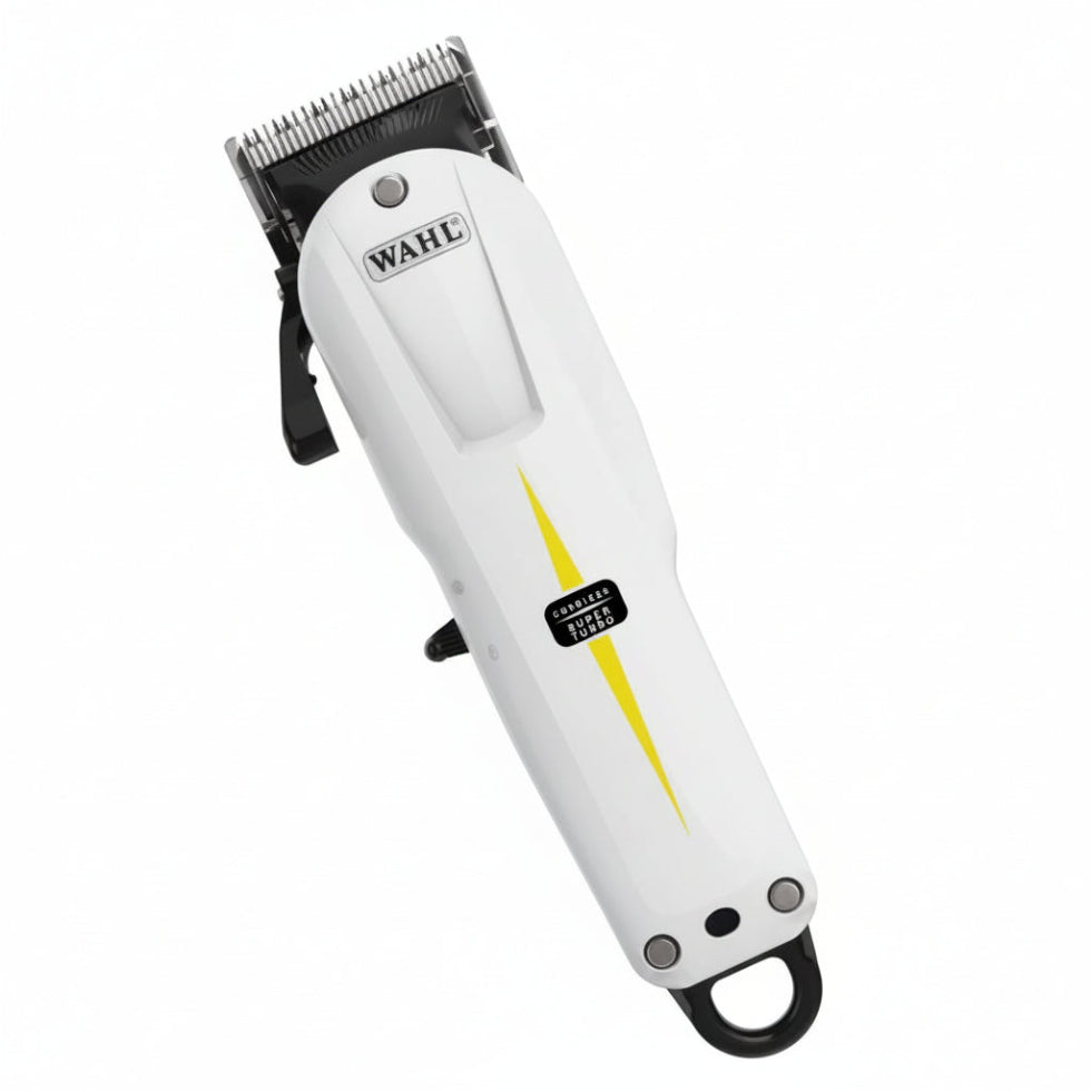 wahl 5 star series super taper cordless white professional barber fade hair clipper grooming tool
