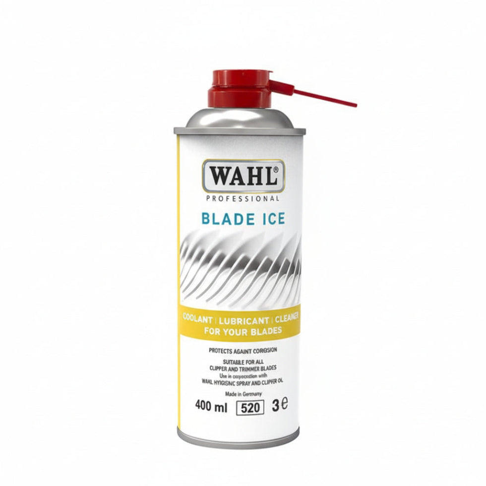wahl blade ice 400ml clipper blade coolant lubricant cleaner spray barber tool