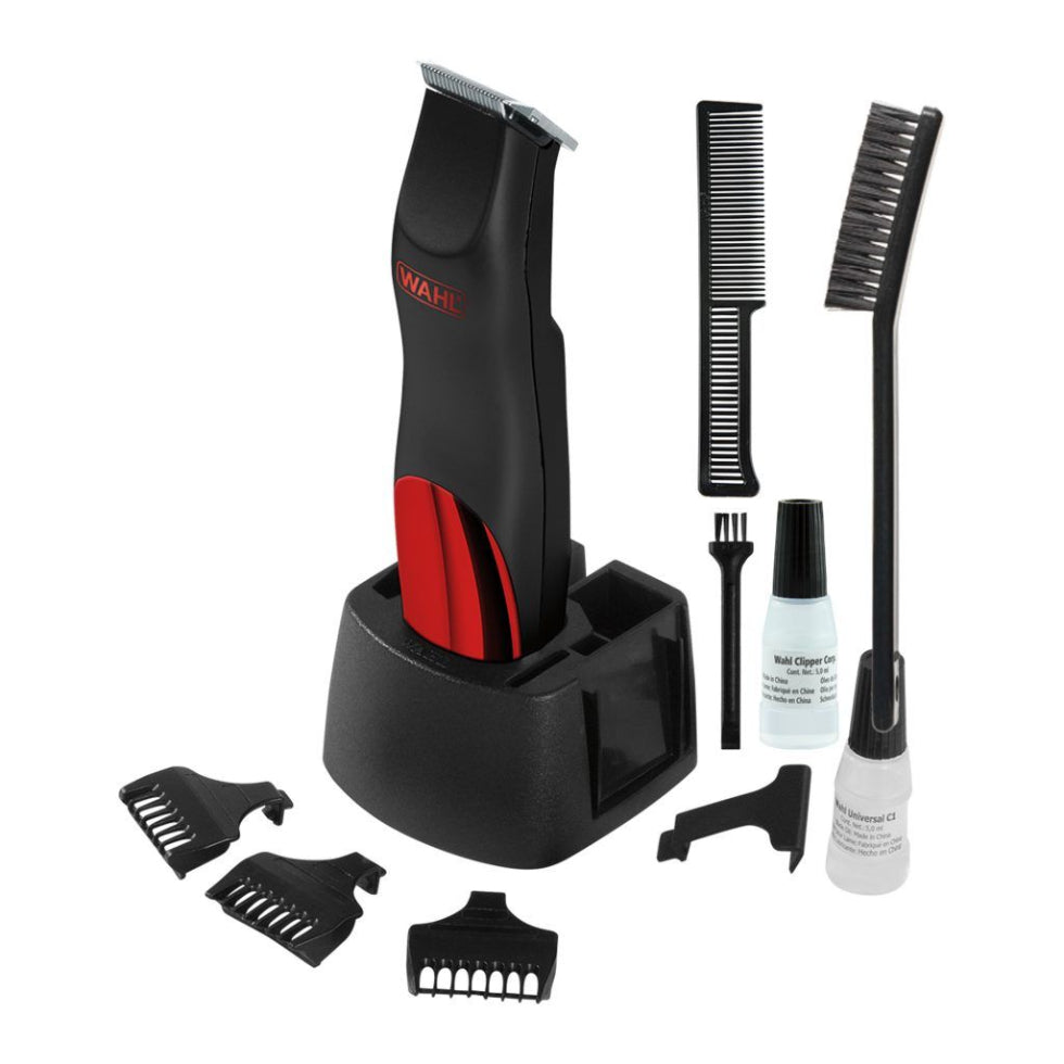 Wahl Bump-Prevent Battery Trimmer 12pc Kit | Skin Friendly Grooming Set