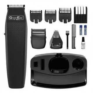 wahl groom ease battery operated men multigroomer beard body grooming trimmer kit