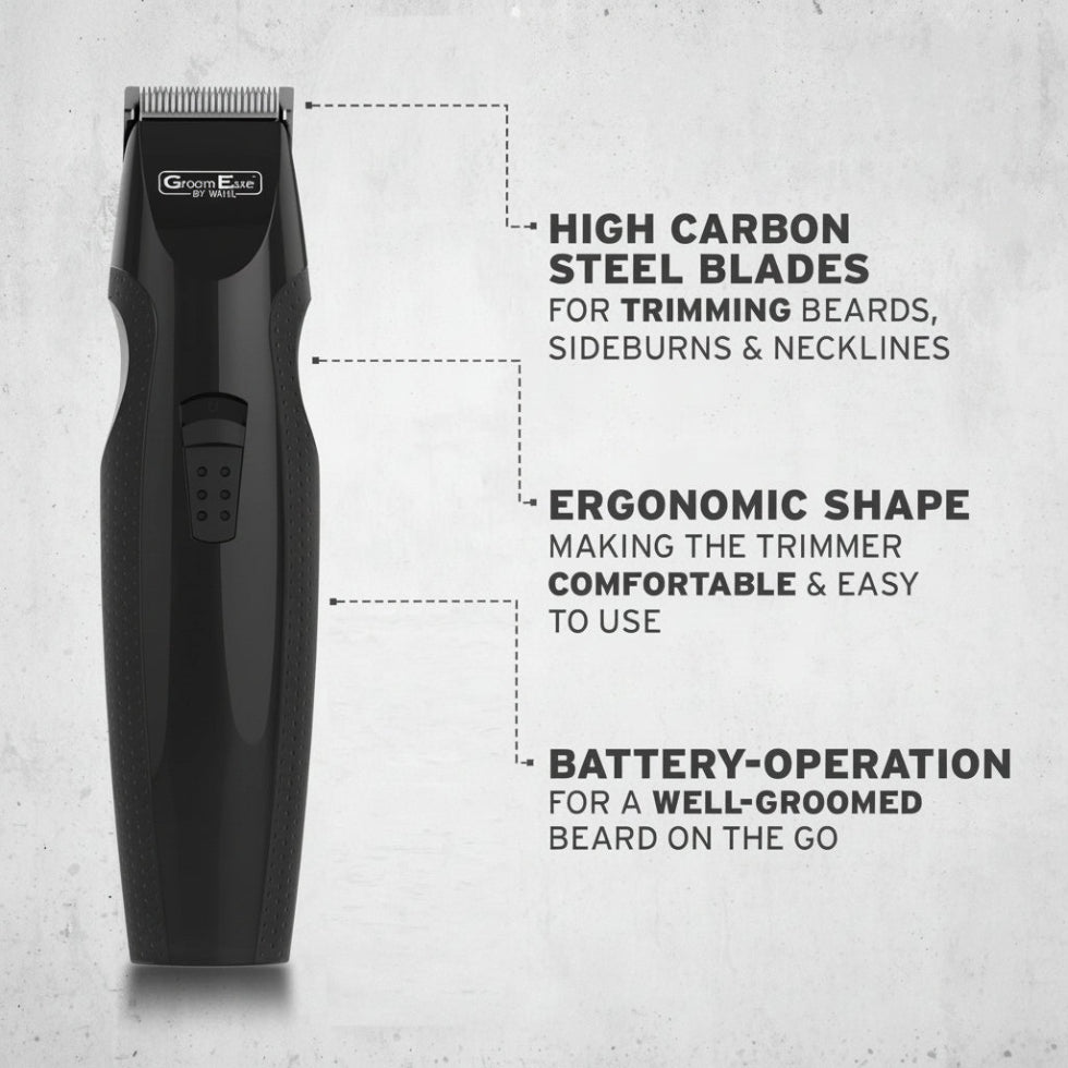 wahl groom ease battery stubble beard trimmer 9 piece grooming kit men beard set