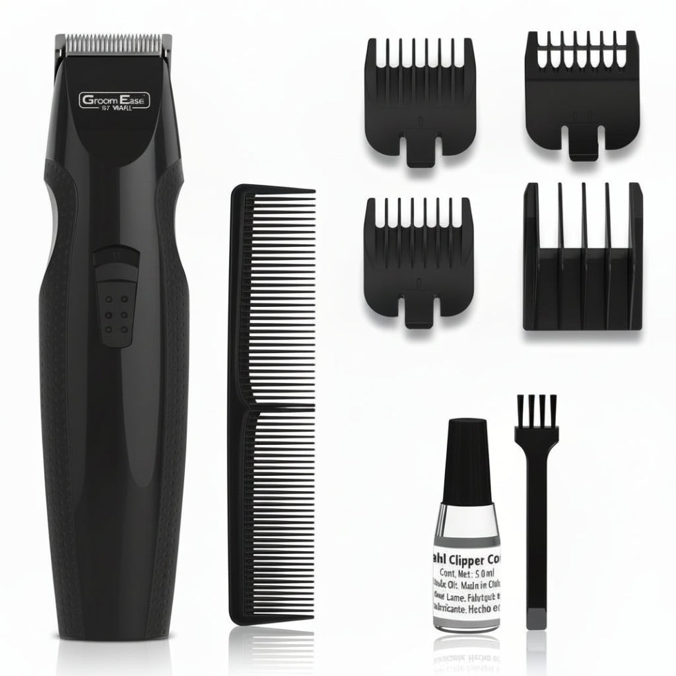 wahl groom ease battery stubble beard trimmer 9 piece grooming kit men beard set