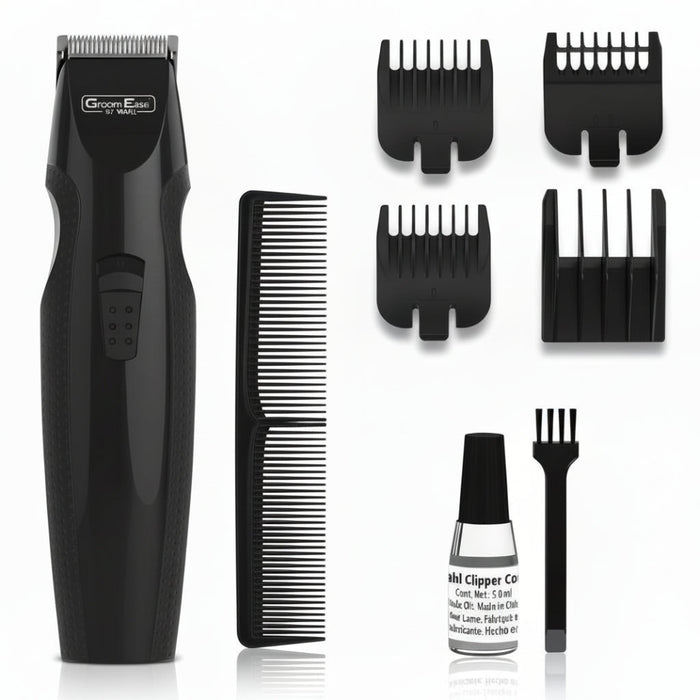 wahl groom ease battery stubble beard trimmer 9 piece grooming kit men beard set