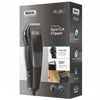 wahl groom ease sure cut clipper 15 piece grooming kit home haircut set