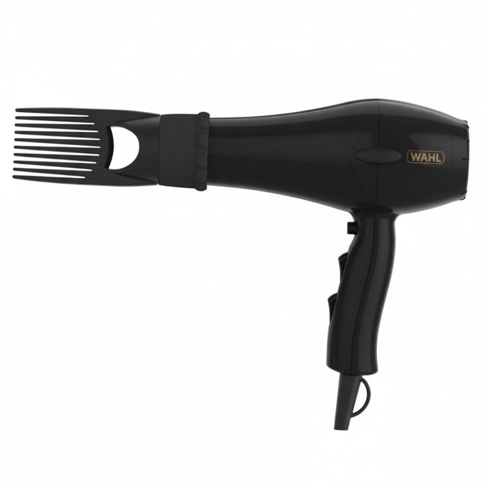 wahl powerpik 2 hairdryer afro curly hair dryer with pik attachment volume styling tool