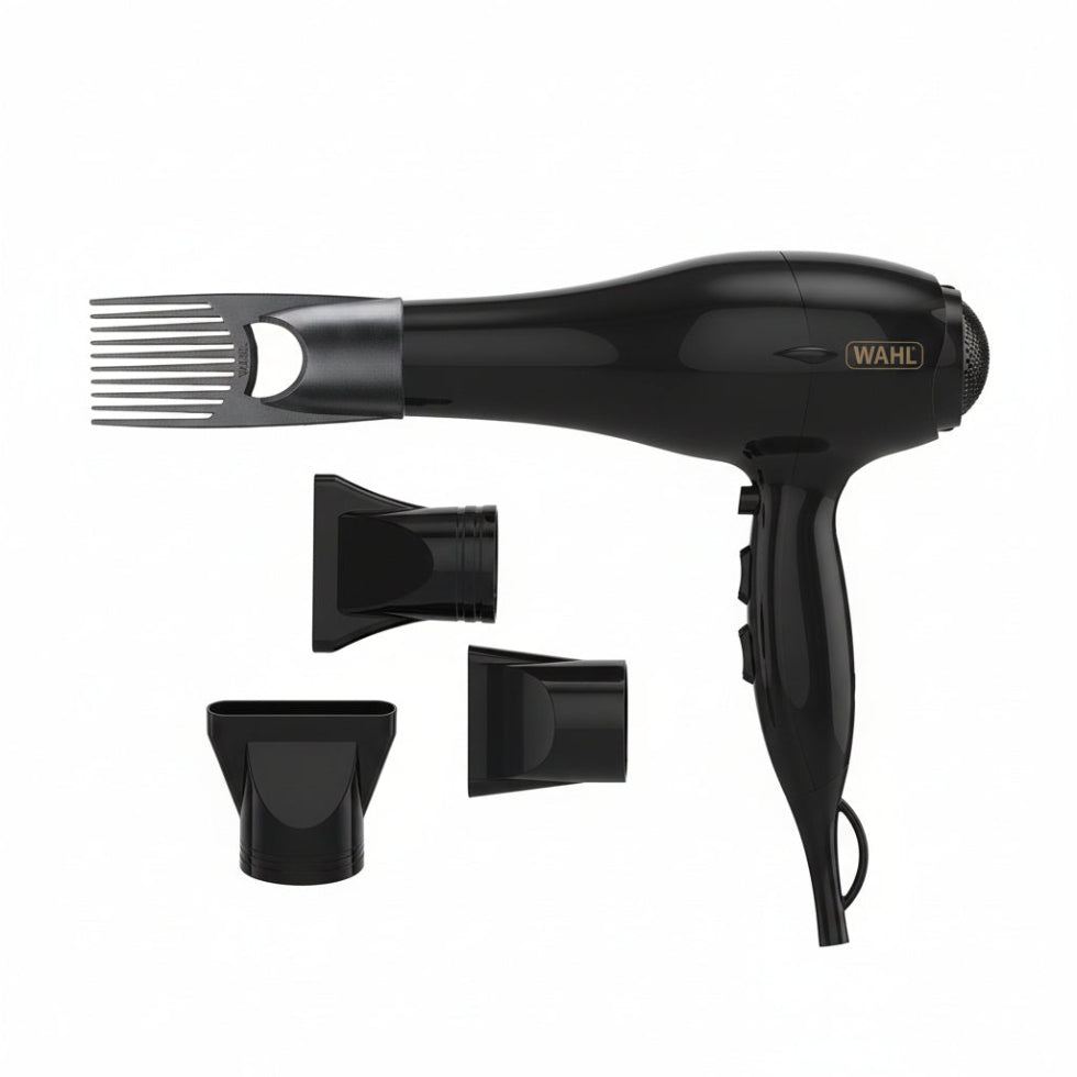 wahl powerpik 3000 hairdryer afro curly hair dryer with pik volume styling tool
