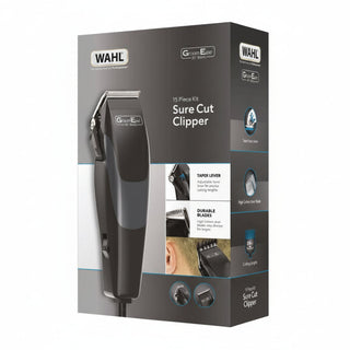 wahl sure cut clipper kit home hair cutting grooming set with guide combs and accessories