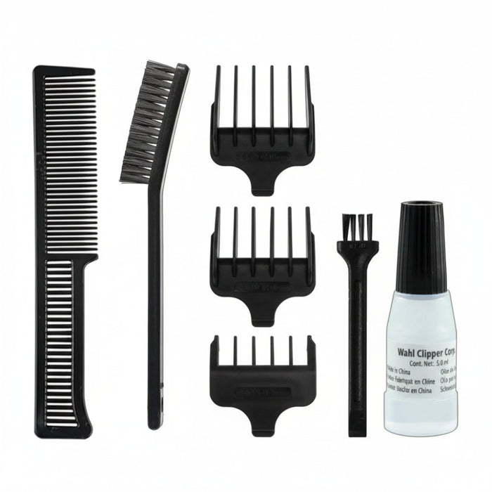 wahl t-pro corded t blade trimmer 8 piece kit professional barber detail line up tool