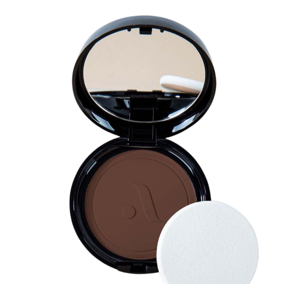absolute new york locked in powder foundation matte finish buildable coverage smooth skin makeup