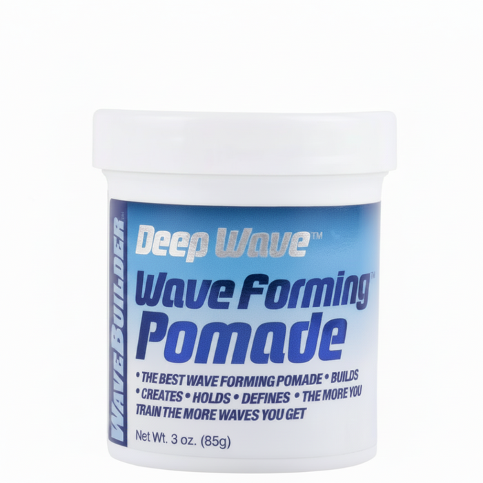 wavebuilder deep wave forming pomade 3oz strong hold hair pomade for deep 360 waves shine smooth non greasy styling product