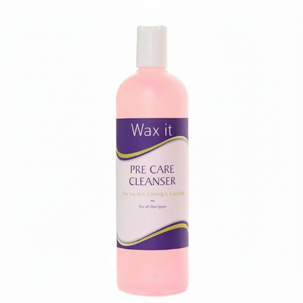 wax it pre care cleanser 500ml aloe vera skin prep waxing cleanser hair removal pre treatment