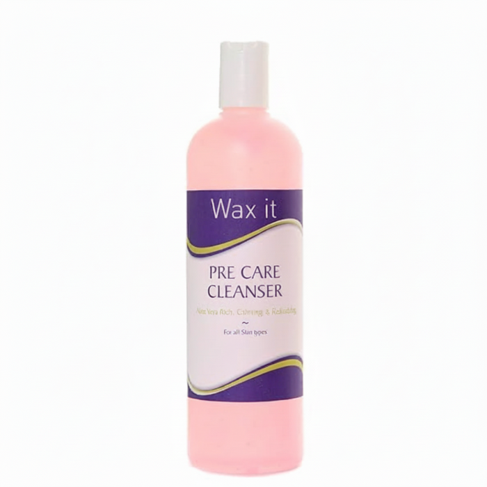 wax it pre care cleanser 500ml aloe vera skin prep waxing cleanser hair removal pre treatment