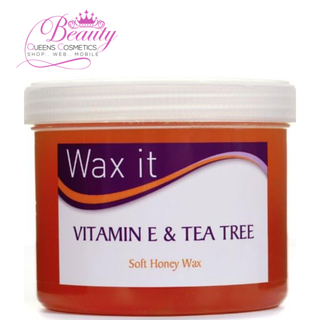 Wax It Soft Honey Wax Vitamin E & Tea Tree 450g
