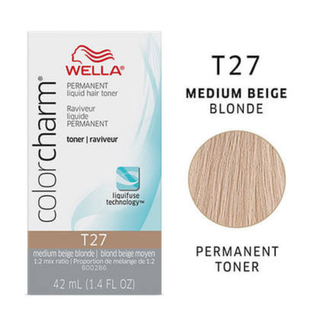 Wella ColorCharm toner for blonde hair brass neutralizing salon toning treatment