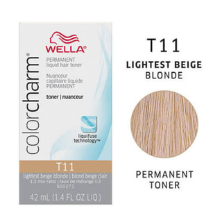 Wella ColorCharm toner for blonde hair brass neutralizing salon toning treatment