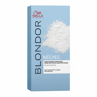 Wella Blondor Blonde Meches Highlighting System Kit for professional blonde highlights and controlled hair lightening**
