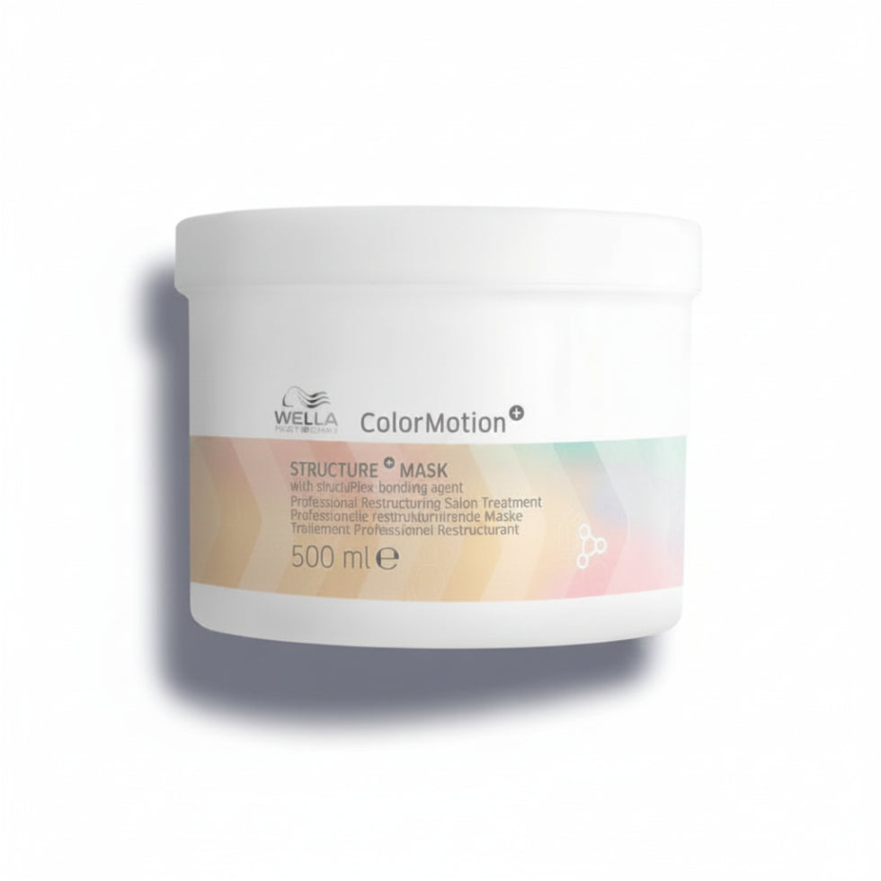Wella ColorMotion Plus Structure Plus Mask 500ml with Wellaplex Bonding Agent for color treated hair repair and strengthening**