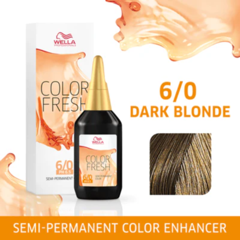Wella Professionals Color Fresh 75ml semi permanent hair color gloss shine toner treatment