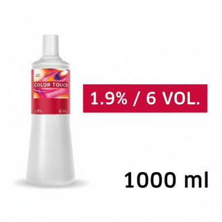 Wella Color Touch Emulsion 1.9 Percent Developer 1000ml for demi permanent hair color toning and glossing services