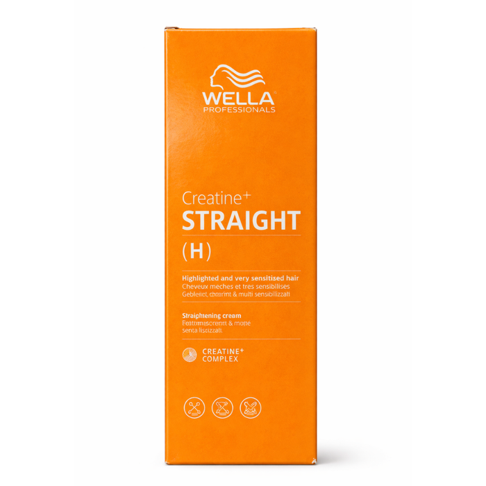 wella professionals creatine straight h 200ml smoothing cream for sensitized and highlighted hair frizz control
