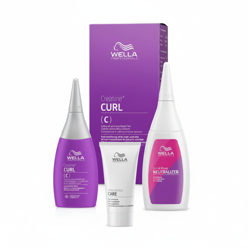 Wella Professionals Curl It Creatine Plus Curl C Hair Kit for professional long lasting curl perm treatment**