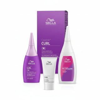 Wella Professionals Curl It Creatine Plus Curl N Hair Kit for professional long lasting curl perm treatment for normal hair**