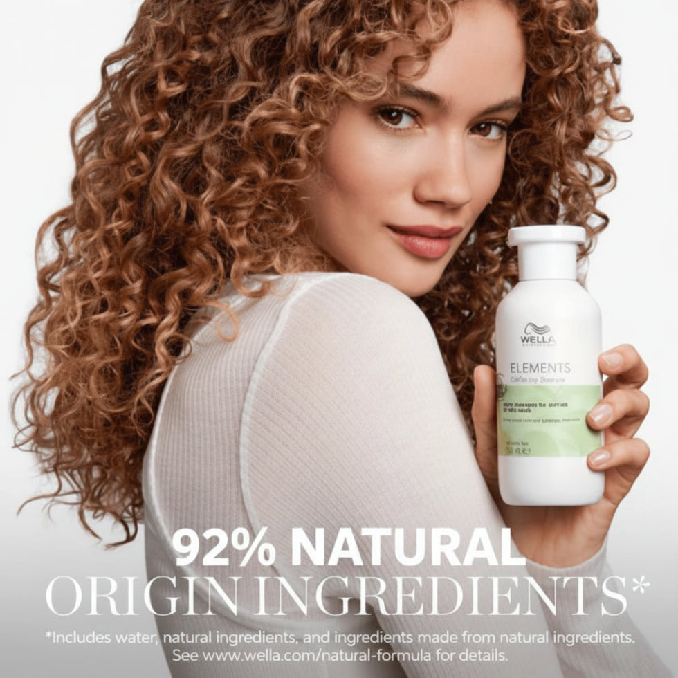 Wella Elements Calming Shampoo 1000ml gentle cleansing shampoo for sensitive scalp hydration comfort and healthy hair**