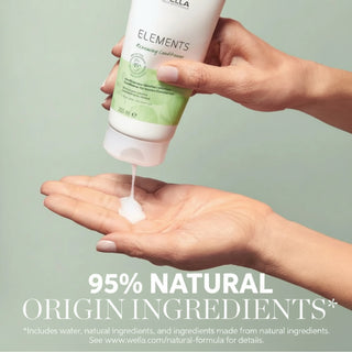 Wella Elements Light Renewing Conditioner 200ml lightweight hydrating conditioner for soft smooth manageable hair and natural volume**