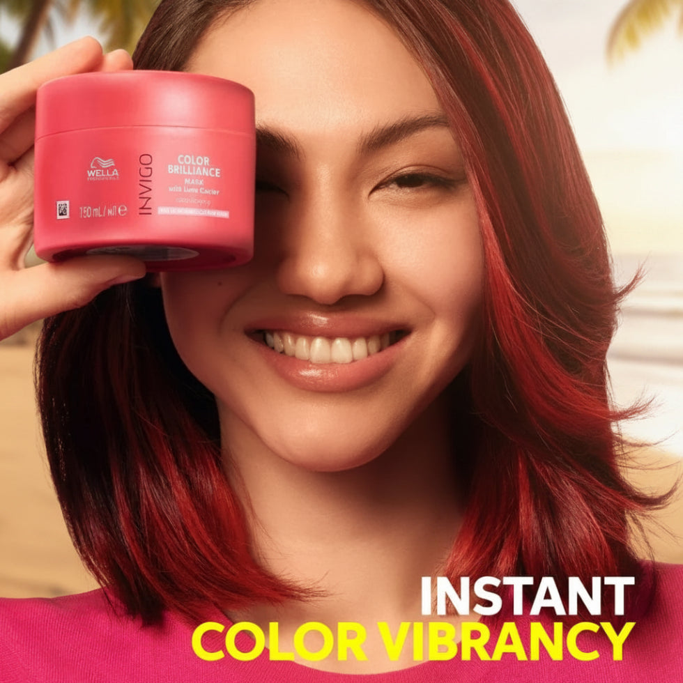 Wella Invigo Colour Brilliance Vibrant Colour Mask 150ml for fine normal color treated hair hydration protection and shine**