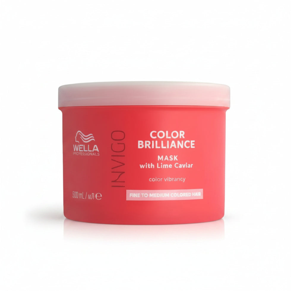 Wella Invigo Colour Brilliance Vibrant Colour Mask 500ml for fine normal color treated hair protection hydration and shine**