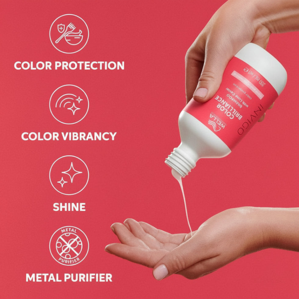 Wella Invigo Colour Brilliance Shampoo 300ml for fine normal color treated hair vibrancy shine and color protection**