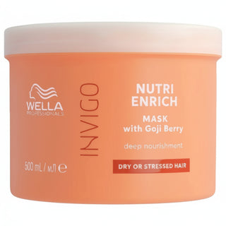 Wella Invigo Nutri Enrich Deep Nourishing Mask 500ml for dry damaged hair hydration repair softness and shine**