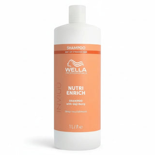 Wella Invigo Nutri Enrich Deep Nourishing Shampoo 1000ml for dry hair hydration nourishment softness and shine**