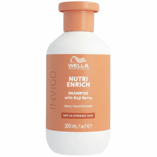 Wella Invigo Nutri Enrich Deep Nourishing Shampoo 300ml for dry hair hydration softness and healthy shine**