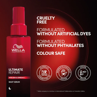 Wella Ultimate Repair Night Serum 30ml overnight damaged hair repair treatment serum