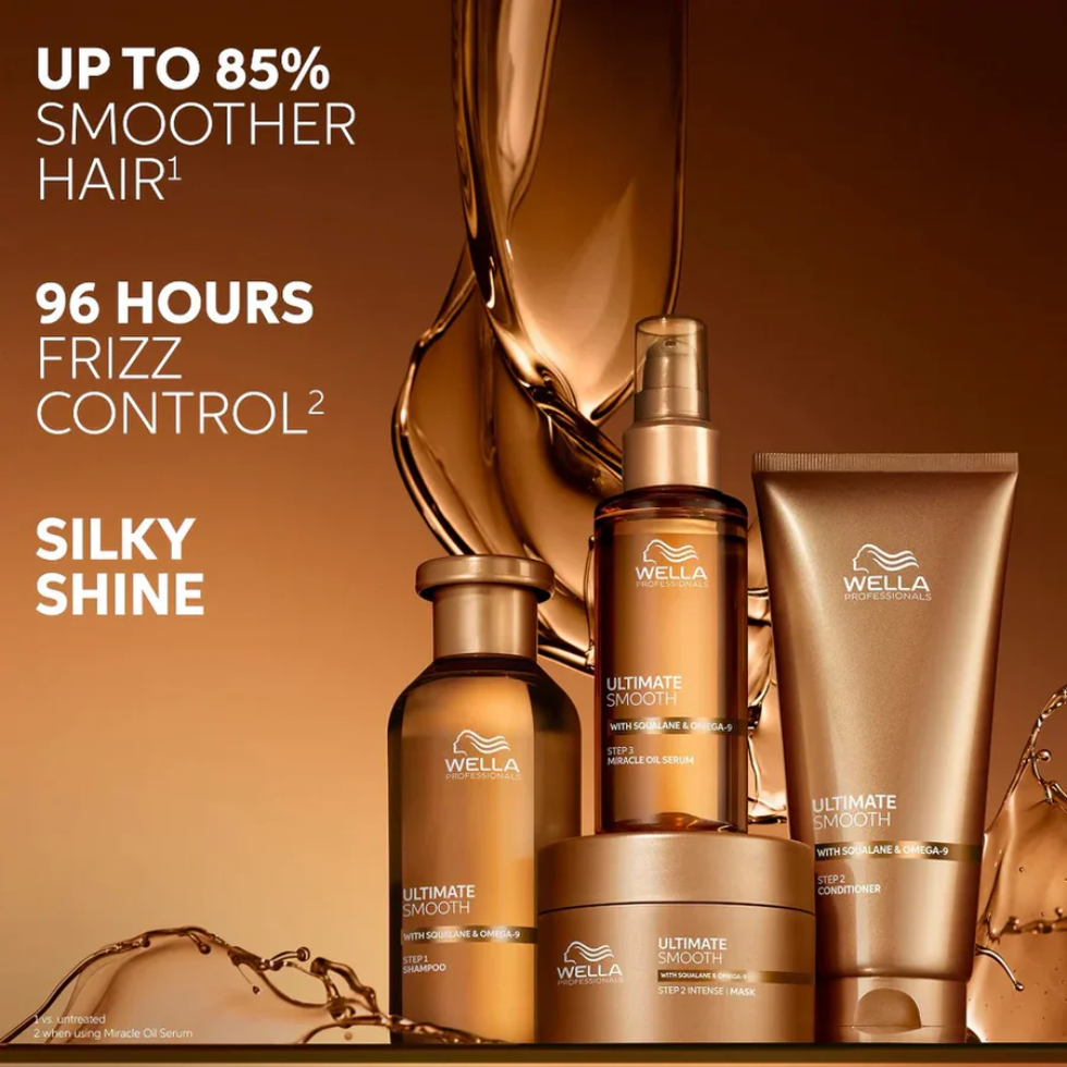 Wella Ultimate Smooth Conditioner 250ml for frizz control smooth soft shiny hair